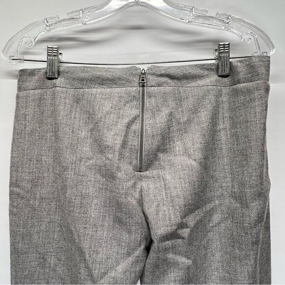 Alice + Olivia Marian Wool Cropped Lined Dress Pants in Light Heather Grey 6 - Picture 7 of 8